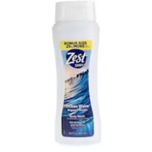 💰3for$18💰 NWT Zest Simply Ocean Wave Body Wash Bonus Size